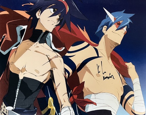 Kyle Hebert handsigniertes beschriftetes 16x20 Foto Gurren Lagann JSA COA Kamina Gohan - Bild 1 von 2