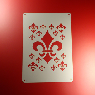 A3 Schablone Fleur de Lis Lilie Ornament - BE336