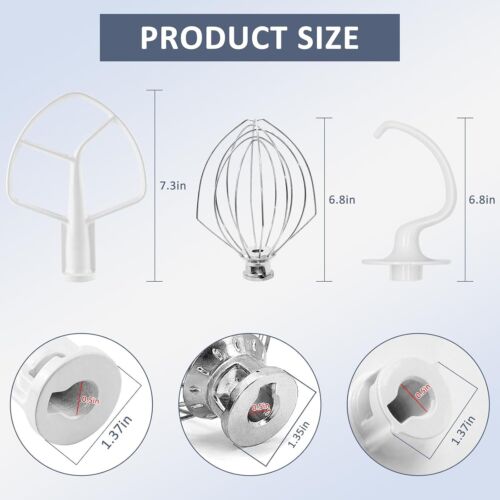 Kitchen Mixers Accessories 3-Piece Including K5AB Coated Flat Beater&K5Adh Dough image