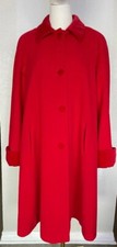 Red Wool Cashmere Coat size M/L Made in England Excellent Condition