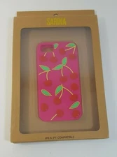 SARINA iPhone 6 & iPhone 7 Cell Phone Silicone Case Cover Cherries  -NEW
