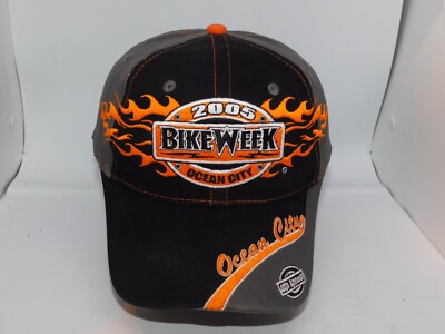 Bike Week OCEAN CITY, MD 2005~Motorcycle STRAPBACK Hat BEACH CLUB  PROMOTIONS