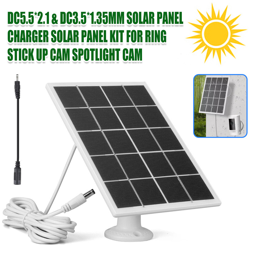 For Ring Stick Up Cam and Spotlight Cam Solar Panel Charger Solar