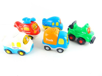 Vtech Can Ices 3 Toys Airplane Helicopter SUV Truck Lot Of 5