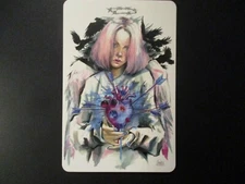 LORA ZOMBIE Art Postcard Handbill LOST ANGEL 4X6" silkscreen poster print B