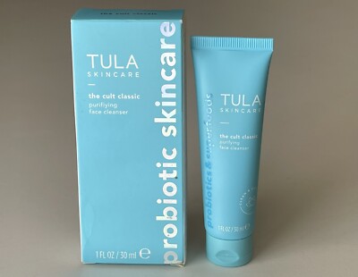 Tula Purifying Face Cleanser 1 oz Travel Size The Cult Classic New With Box!