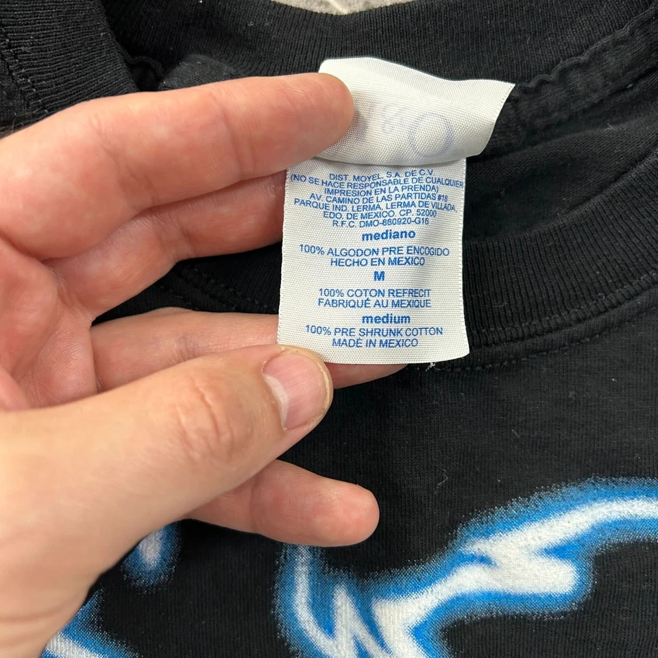 VINTAGE RYAN NEWMAN GRAPHIC TEE MENS MEDIUM LIGHTNING NASCAR ALL OVER PRINT AOP - Image 4 of 4