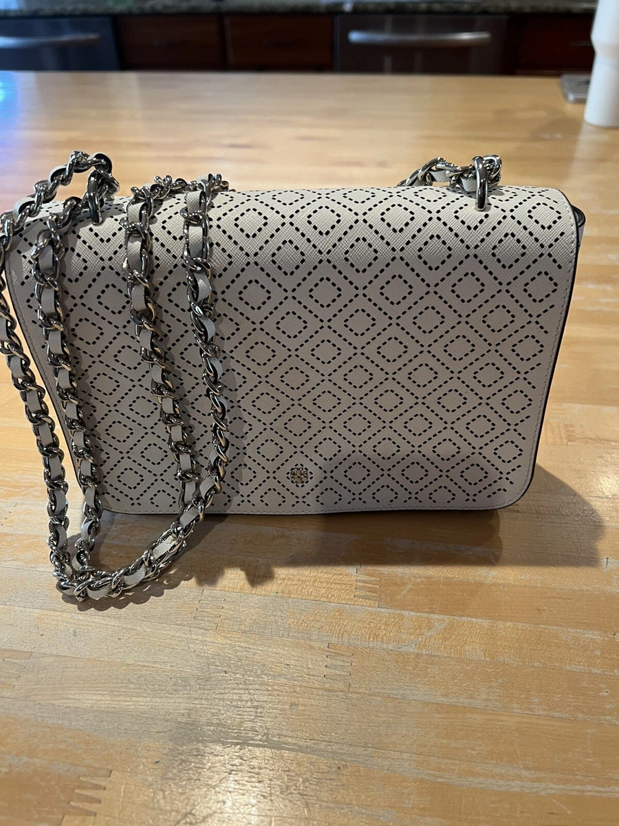 White tory burch shop clutch