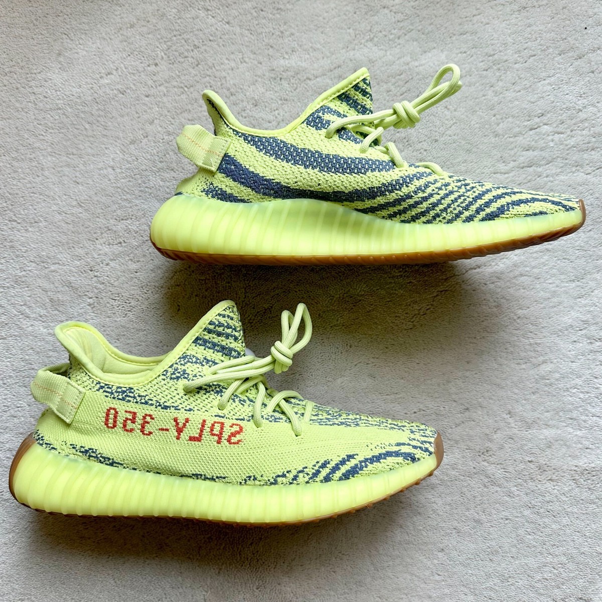 RARE Authentic YEEZY BOOST 350 V2 'SEMI FROZEN YELLOW' B37572