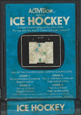 ICE HOCKEY Vintage ATARI 2600 Video Game | eBay