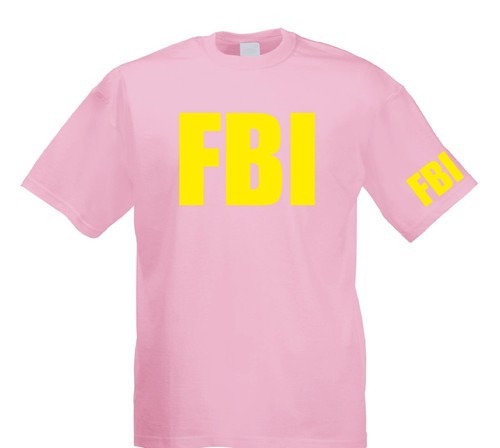FBI Fancy dress costume t-shirt with FBI arm print - STAG Joke Gimmick T Shirt - Picture 14 of 14