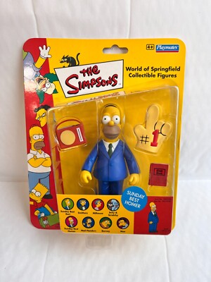 PLAYMATES INTERACTIVE THE SIMPSONS 3 SUNDAY BEST HOMER FIGURE WOS UK EXCLUSIVE