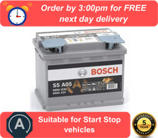 S5A05 Bosch S5A AGM (027AGM) Heavy Duty Car Battery 5 Year Warranty