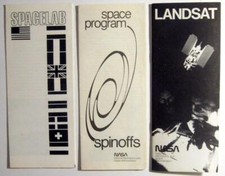 NASA  1980s Brochures for Spacelab, Landsat, Spinoffs