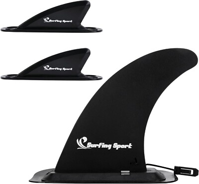 Set of 3 Replacement Paddle Board Fin,Detachable Surfing Watershed Fin,Stand ...