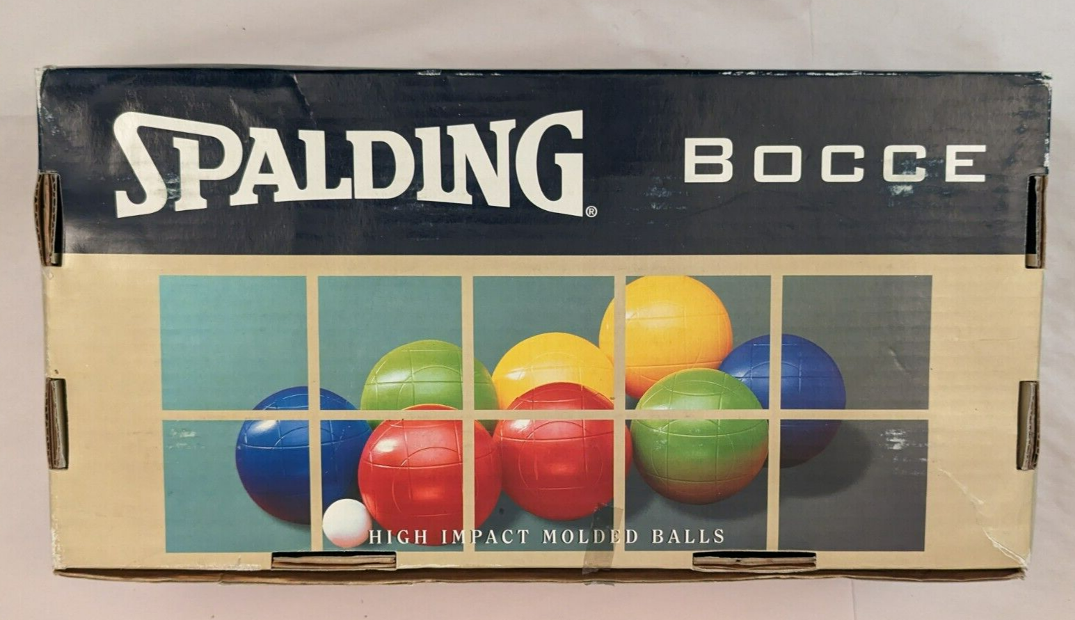 VTG Spalding Bocce Ball Multicolored Set w/ Box eBay