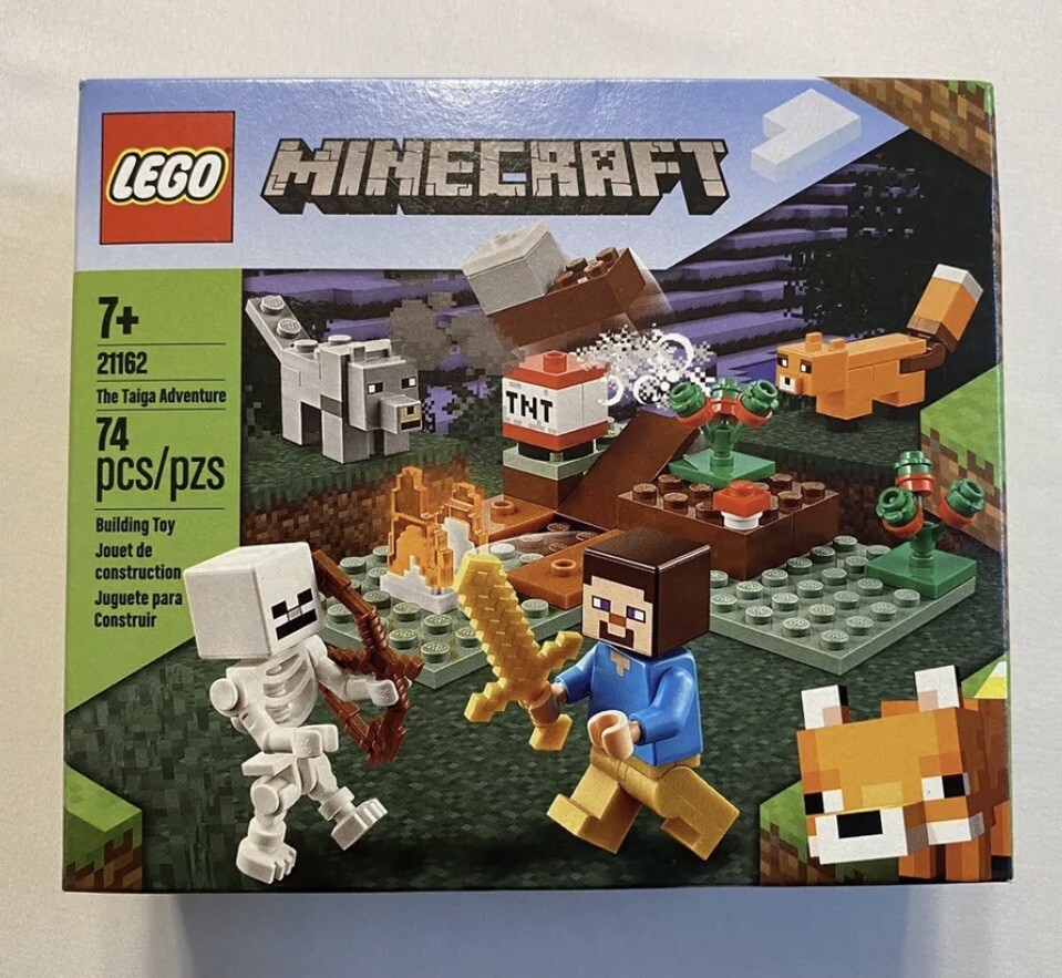 RETIRED LEGO Minecraft 21162 The Tiaga Adventure 74 Pcs New