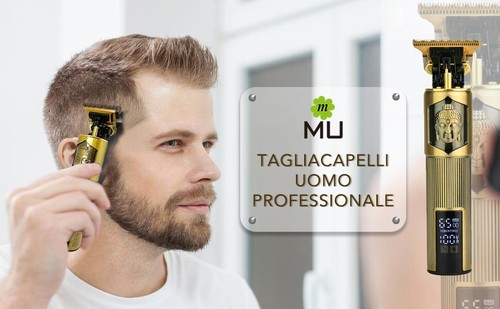 Tagliacapelli Professionale regola barba rasoio taglia capelli elettrico uomo - Foto 7 di 8