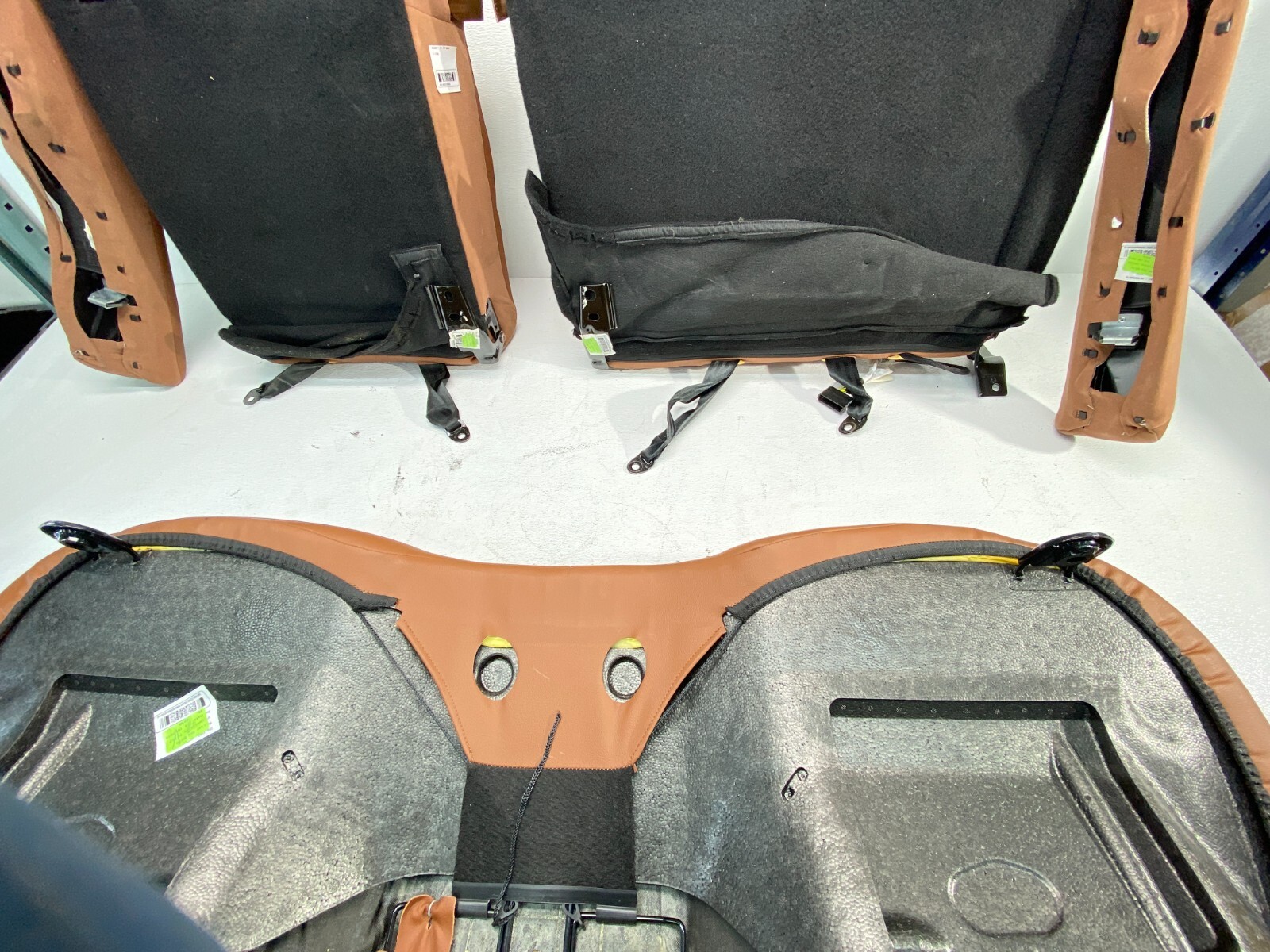 14-21 Maserati Quattroporte Complete Upper & Lower Seat Brown Leather Set OEM✅