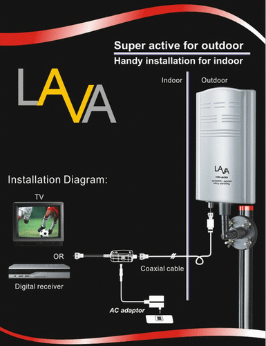 LAVA HD-600 Indoor/Outdoor HDTV Antenna, Apartment Best, Full 4K Free Channel - Picture 4 of 4