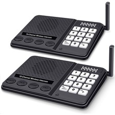 Intercoms Wireless for Home - 10 Channel 3 Privacy Code Wireless Intercom System