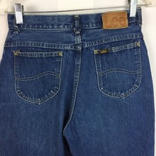 Vintage 80s Lee Riders USA Made Jeans Women's 27x32 Talon Zip 100 Cotton