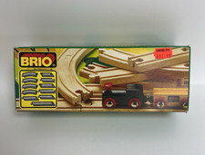 Vintage Brio Wooden Railway Track Parts 33343 Boxed 11 pieces