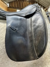 Black Leather Dressage Saddle