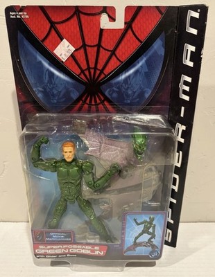 2001 Toy Biz Spider-Man Figure Super Poseable Green Goblin Series 1 Sealed