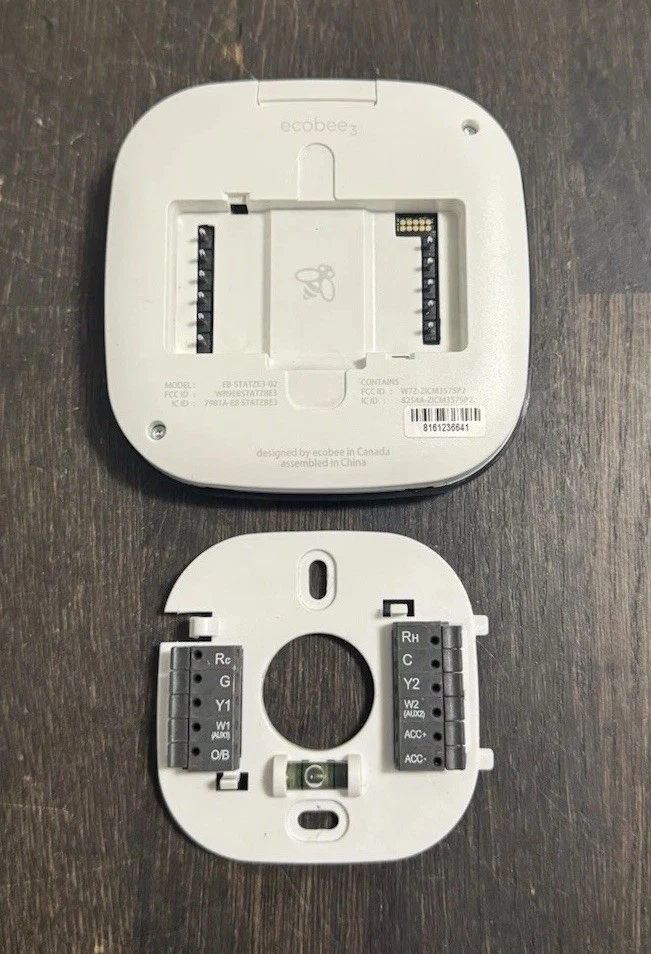 Ecobee3 Smart Thermostat EB-STATZE3-02 WIFI Alexa W/ Backplate - Image 3 of 4