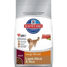 Hill's Science Diet Adult Lamb Meal  Rice Recipe Large Breed Dry Dog Food Bag,