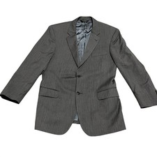 Jos A Bank Signature Collection Men's Gray Pinstripe Wool Suit Jacket Blazer