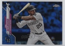 2020 Topps Chrome Blue Wave Refractor 62/75 Ian Desmond #36 sy5