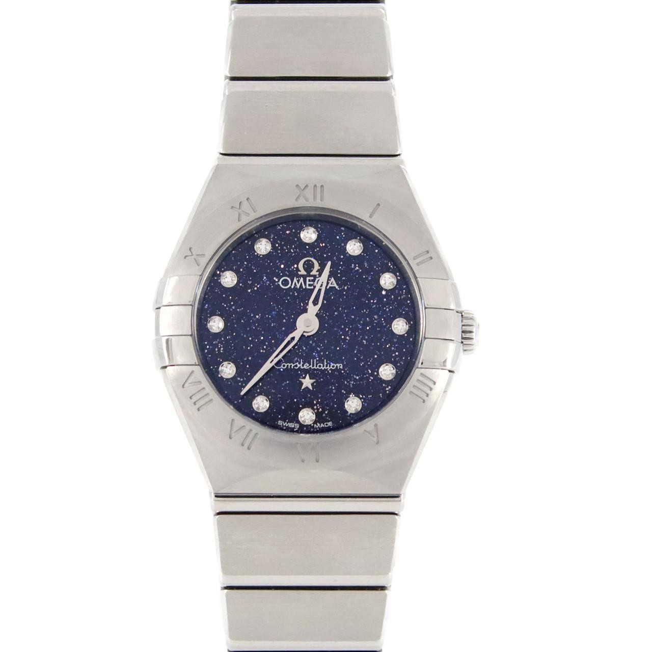 Authentic OMEGA Constellation 25mm SS Quartz Watch Ref 131.10.25.60.53.001