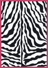 8x11 Milliken Zebra Pink Passion Modern Exotic Area Rug - Approx 7'8"x10'9"