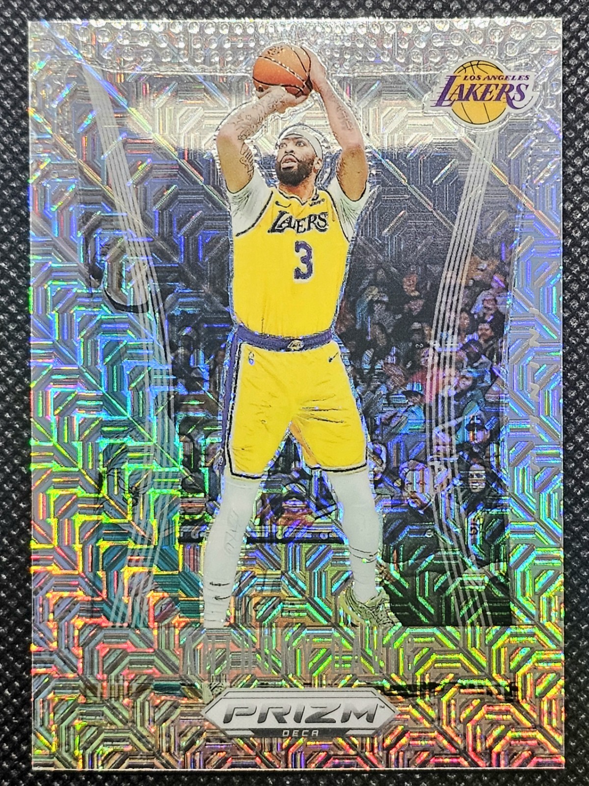 2023-24 Panini Prizm Deca - Anthony Davis #52 Mojo Prizm 8/25 KOBE Jersey No.