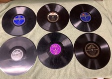 78 Rpm Lot Of 6: Okeh, Brunswick,Capitol, Victor, And 2 Columbia.