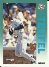1992 Fleer Baseball Card #622 Tim Teufel PADRES