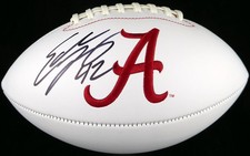 SALE! Eddie Lacy Signed White Logo Football Alabama Crimson Tide MCS Holo