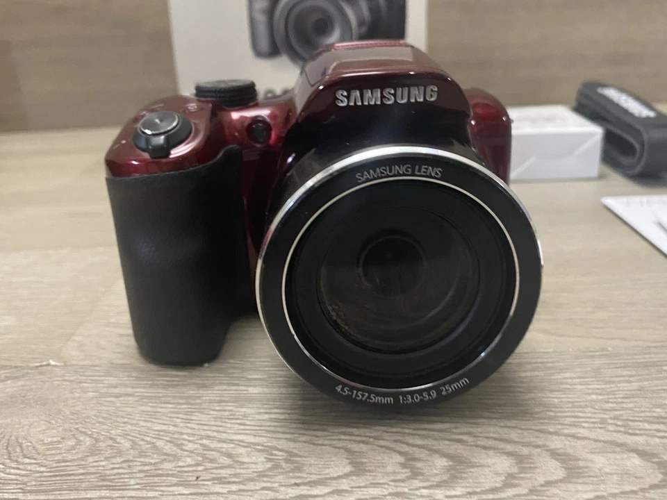 Цифровая камера Samsung серии WB WB1100F 16,2 Мп Wi-Fi и NFC 35-кратный оптический зум красная - Изображение 3 из 4