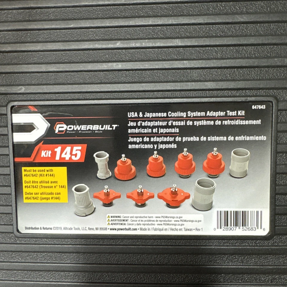 Cooling System Adapter Test Kit 11pcs for Autos from USA & Japanese - Image 3 of 4