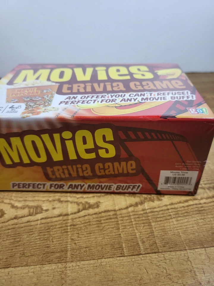 Movies Trivia Game  Adults 12+ For The Movie Buff New And Factory Sealed By GO! - Image 2 of 3