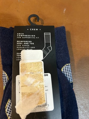 New! K. Bell Men's Tennis Themed Crew Length Socks Size 10-13 shoe 6.5 - 12 - Picture 4 of 5