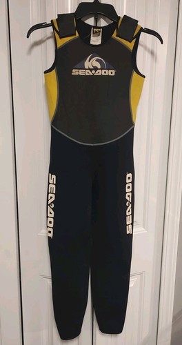 Sea Doo 1 Pc Wetsuit Size 10 No Sleeves Yellow/Black
