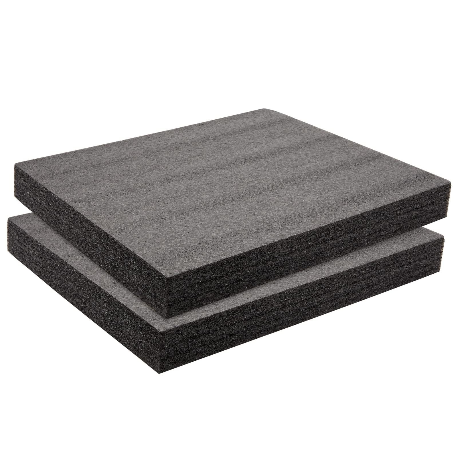2-Pack 18x16x2in Customizable Polyethylene Foam for Packing Crafts