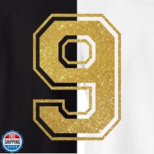 8" Glitter Iron on Numbers for Clothing Jersey Numbers Iron on Numbers for Je