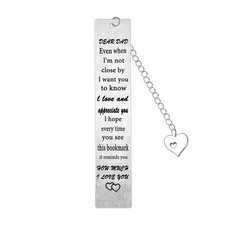 Dad Bookmark From Daughter Son Fathers Day Birthday Gift Daddy Present