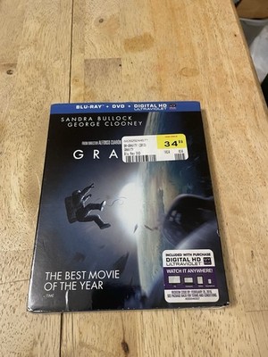 Gravity ( Blu-ray , 2013 ) Sandra Bullock , George Clooney - Brand New & Sealed