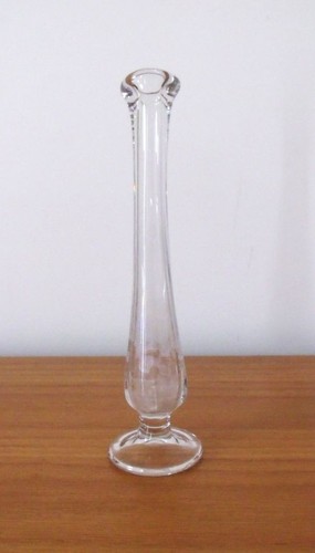 Vintage Bud Vase Ribbed Teardrop 8" Tall - Picture 5 of 5