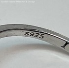 925 Sterling Disc Earrings & Bypass Ring 6.3g — photo 3